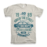 King Of The Street Men's Bamboo Viscose/Organic Cotton Short Sleeve Graphic T-Shirt