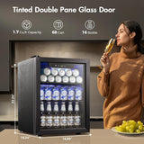 Kismile 1.7 Cu.ft Beverage Refrigerator and Cooler W5848H