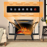 25 Inches 3D Infrared  Free Standing Electric Fireplace Stove S230B