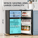 Kismile 3.2 Cu.Ft,Mini Refrigerator with Freezer F5887