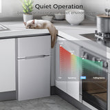 Kismile 3.2 Cu.Ft,Mini Refrigerator with Freezer F5887