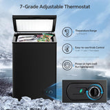 Kismile 3.5 Cubic Feet Chest Freezer