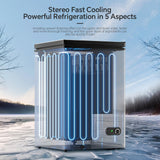 Kismile 3.5 Cubic Feet Chest Freezer