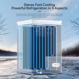 Kismile 3.5 Cubic Feet Chest Freezer