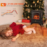 Electric Fireplace Stove Heater with Thermostat Control 520232