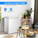 Kismile 7.0/3.5 Cubic Feet Chest Freezer with Removable Basket Free Standing