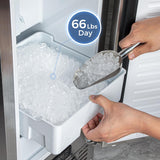 Kismile Commercial Under Counter Built-in Nugget Ice Maker Z5830N