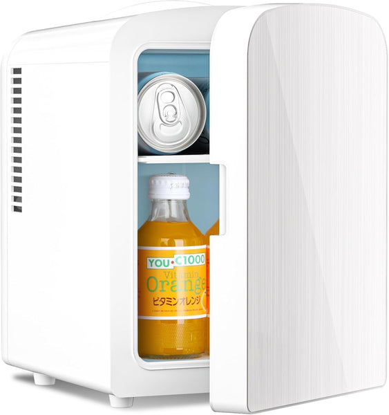 Kismile Compact Refrigerator, Portable Mini Fridge, Skin Care 4L Capacity/6 Cans F3404S