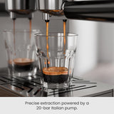 Kismile Espresso Coffee Maker Machine 20 Bar, with Milk Frother Steam Wand CM8032