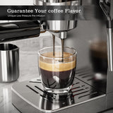 Kismile Espresso Coffee Maker Machine 20 Bar, with Milk Frother Steam Wand CM8032