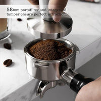 Kismile Espresso Machine, Semi-Automatic Coffee Maker with Bean Grinder and Milk Frother Steam Wand