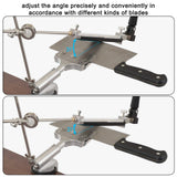 Kitchen Chef Knife Sharpener Fixed Rotation Angle with 4 Whetstones