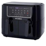 Kitchen HQ 10-in-1 9-Quart Dual Air Fryer with Kebabs (Refurbished)