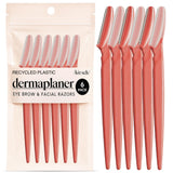 Kitsch Dermaplane Razor for Women Face - Face Razors for Women and Men - Eyebrow Trimmer, Shaver, Recycled Plastic Dermaplaning and Skin Care Tool - Terracotta, 12 pcs