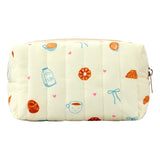 Eklips Quilted Croissant Makeup Bag Cosmetic Pouch