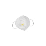 KN95 White Disposable Face Masks with Flow Exhalation Valve