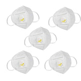 KN95 White Disposable Face Masks with Flow Exhalation Valve
