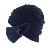 Knit Beanie with Matching Hook-On Mask