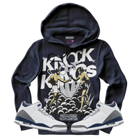 Knock Out Kings (Air Jordan 3 White Navy) Hoodie