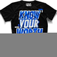 Know Your Worth (Black Hyper Royal Retro 13's) T-Shirt