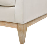 Knox 36" Modern Farmhouse Arm Chair, French beige Performance Velvet