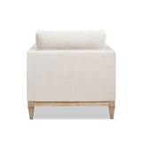 Knox 36" Modern Farmhouse Arm Chair, French beige Performance Velvet