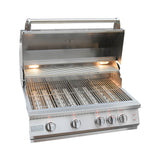 KoKoMo Grills 32" Professional 72K BTU LP/NG 4 Burner Built-In Stainless Steel Gas Grill (SAK48170)