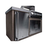 KoKoMo Grills 7FT Straight BBQ Island With Built-In BBQ And Refrigerator [Made-To-Order] (SAK46187)