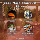 KoKoMo Grills Premium 32-Inch Stainless Steel Wood Fired Pizza Oven [KO-PIZZAOVEN] (SAK92618)