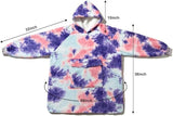 Krifey Wearable Blanket Hoodie, Oversized Sherpa Hooded as Birthday Gifts for Mom Women Girlfriend Men, Cozy Sweatshirt with Giant Pocket