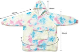 Krifey Wearable Blanket Hoodie, Oversized Sherpa Hooded as Birthday Gifts for Mom Women Girlfriend Men, Cozy Sweatshirt with Giant Pocket