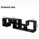 L Shape TV Console Stand Bookcase Storage Rack