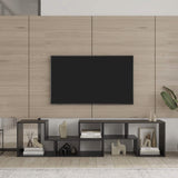 L Shape TV Console Stand Bookcase Storage Rack