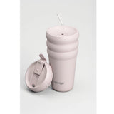 Stevig Bubble Stainless Steel Thermos in Soft Quartz 600 ml