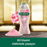 Palmolive Spa Therapy Clay & Rose Oil Body Wash: Rejuvenate & Detoxify | Natural, Gentle Cleanser (500ml / 16.9 oz)