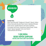 Siveno Baby Natural Shampoo: Gentle, Hypoallergenic & Paraben-Free - Perfect Baby Hair and Body Wash for Sensitive Skin (8.45 fl oz)