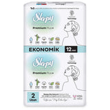 Sleepy Bio Natural Premium Plus Sanitary Pads Size 2 Long 12 Count