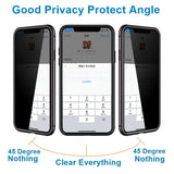Glass Privacy Metal Phone Case iphone