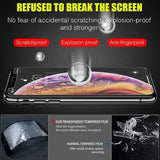 3x HD Clear Tempered Glass Screen Protector for iPhone 13 12 11 Pro Max XR X