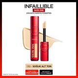 Loreal Paris Skin Ink: 48H Long-Lasting Full Coverage Liquid Foundation - Lightweight, Breathable, Transfer-Resistant Formula