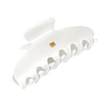 Balmain Cellulose Acetate Pince à Cheveux Large White Hair Clip