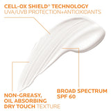 La Roche-Posay Anthelios Clear Skin Sunscreen Dry Touch SPF 60, Oil Free Sunscreen For Face, Oil Absorbing, Broad Spectrum SPF + Antioxidants, Non-Greasy, Oxybenzone Free, Travel Size