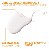 La Roche-Posay Anthelios Light Fluid Facial Sunscreen SPF 60, Lightweight Sunscreen For Face, Fluid Texture, Broad Spectrum SPF + Antioxidants, Oil Free & Oxybenzone Free, Travel Size 1.7 Fl. Oz.
