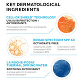 La Roche-Posay Anthelios Ultra-Light Sunscreen Spray Lotion SPF 60, Spray Sunscreen For Face & Body, Broad Spectrum SPF + Antioxidants, Oil Free, Alcohol Free, Water Resistant 80 Min., 5 Fl. Oz.