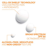 La Roche-Posay Anthelios Ultra-Light Sunscreen Spray Lotion SPF 60, Spray Sunscreen For Face & Body, Broad Spectrum SPF + Antioxidants, Oil Free, Alcohol Free, Water Resistant 80 Min., 5 Fl. Oz.