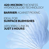 La Roche-Posay Effaclar Multi-Target Blemish Patches, Hydrocolloid Pimple Patches For Face Shields, Targets & Absorbs, Suitable Under Makeup, 22 Patches, 12 Small Size & 10 Medium Size