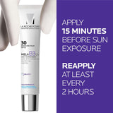 La Roche-Posay Mela B3 UV Daily Sunscreen, Face Moisturizer With SPF 30 + Anti-Aging Melasyl + 5% Niacinamide, Helps Correct & Protect From Sun Damage, Face Sunscreen With No White Cast, 40ML