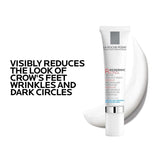La Roche-Posay Redermic R Eyes Retinol Eye Cream, Anti-Aging Eye Cream to Reduce Wrinkles and Dark Circles With Pure Retinol and Caffeine, 0.5 Fl Oz (Pack of 1)