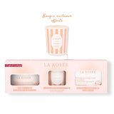 La Rosee Paris Body Care Set with Nourishing Scrub & Candle