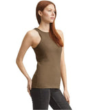 Ladies' CVC Racerback Tank - BLACK - S